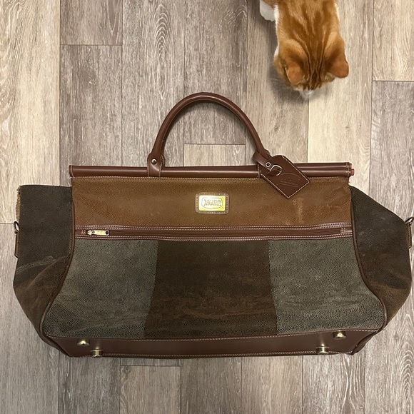 JAGUAR | Leather Tote Carry Bag 22”x16” - Picture 1 of 13